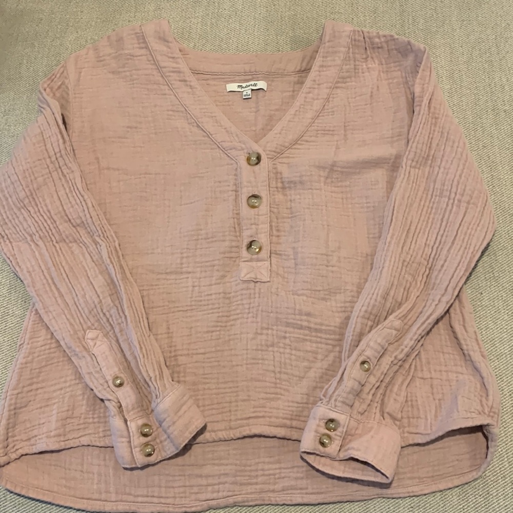 Madewell Mauve Color Top Size Small! - image 1